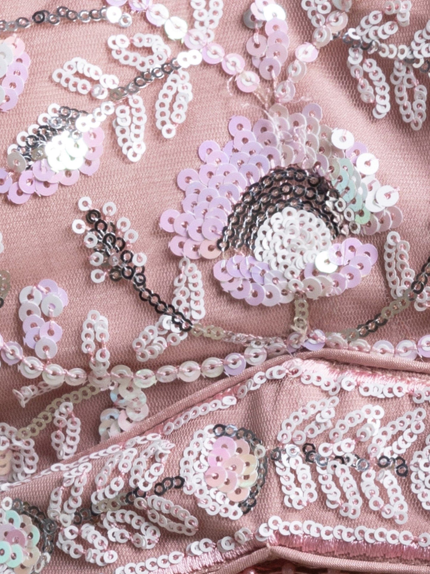 Pranvika Pink Soft Net Embroidered Lehenga Choli