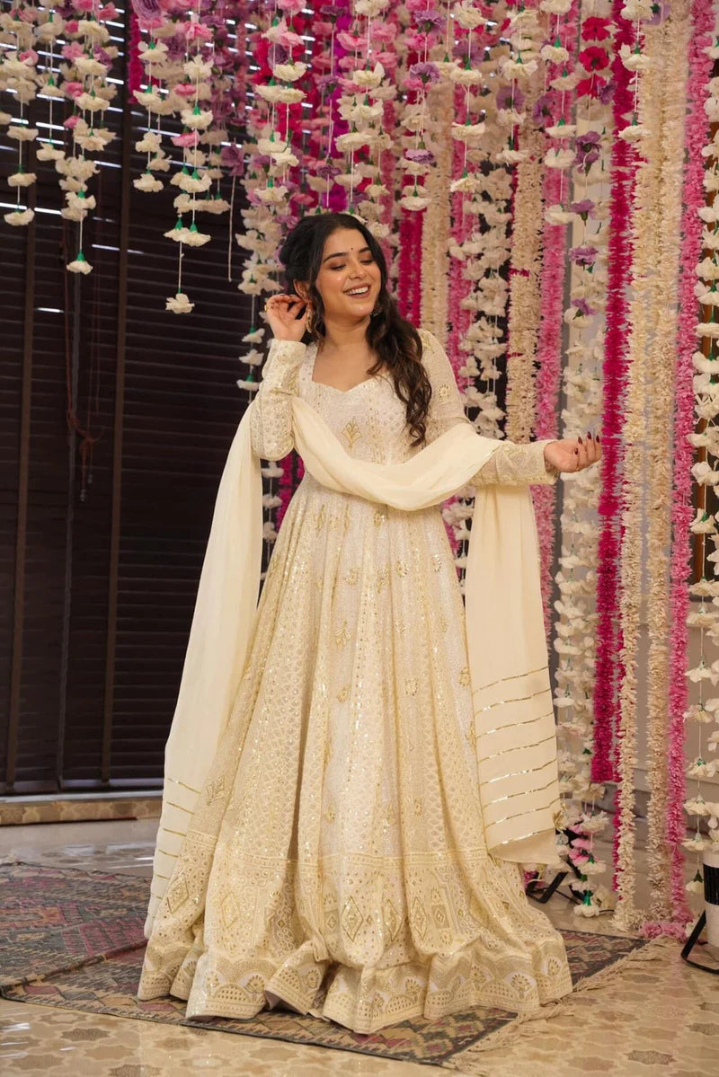 Sitara Embroidered Georgette Anarkali Maxi Set