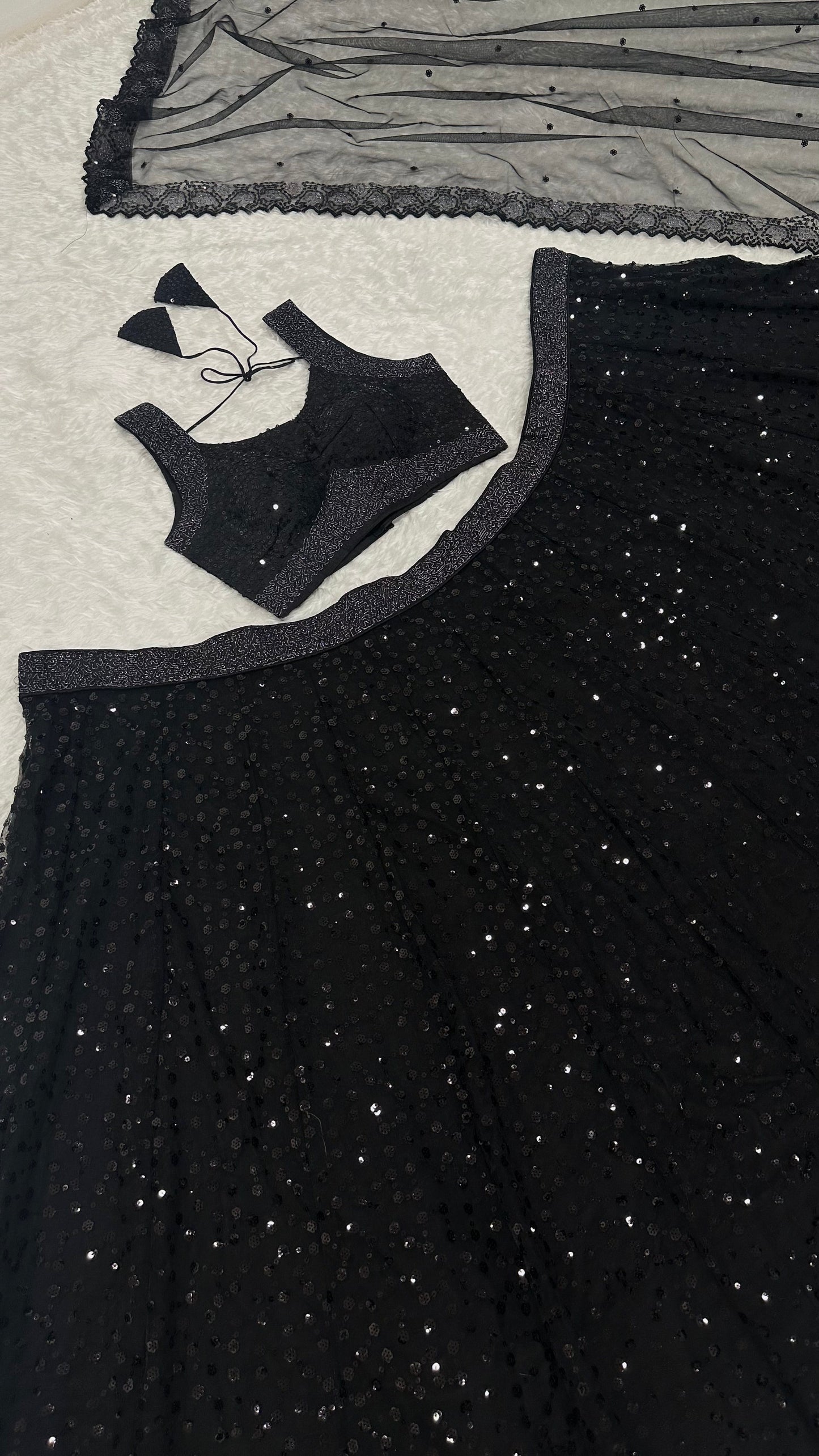 Nyra Net Sequins Zari Lehenga Choli