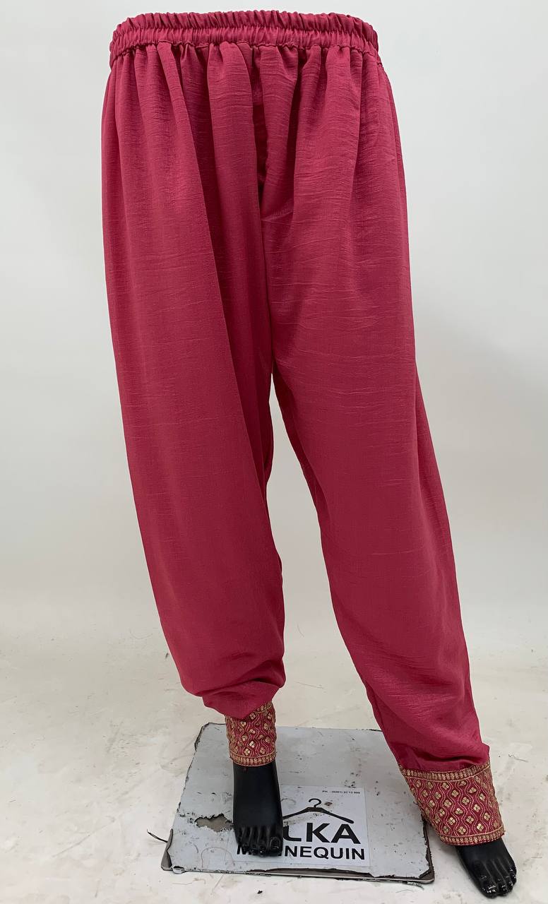 Rani Gajri Silk Embroidered Suit Set with Dupatta