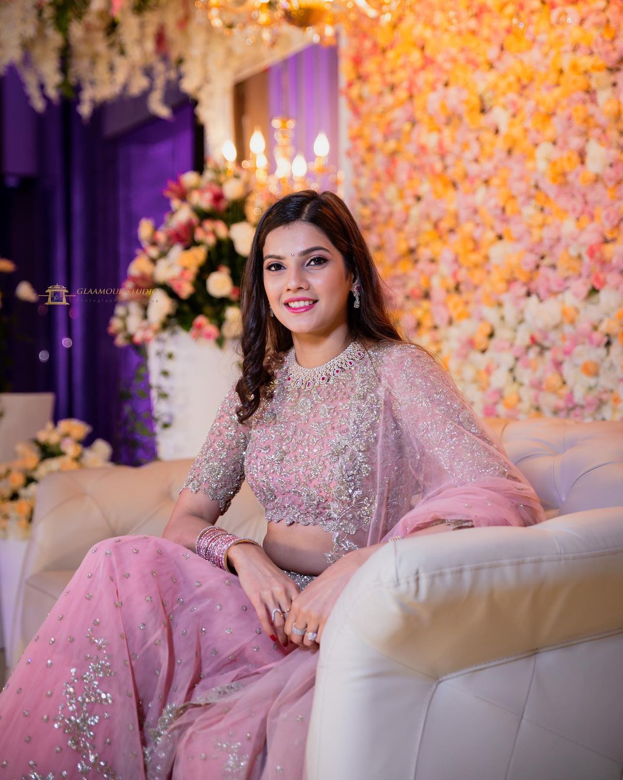 PINK GILTER LEHENGHA