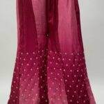 New Raspbeery Embrodairy Stiched Sharara