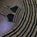 New Black Nd Gold Kasturi Silk Lehengha Choli