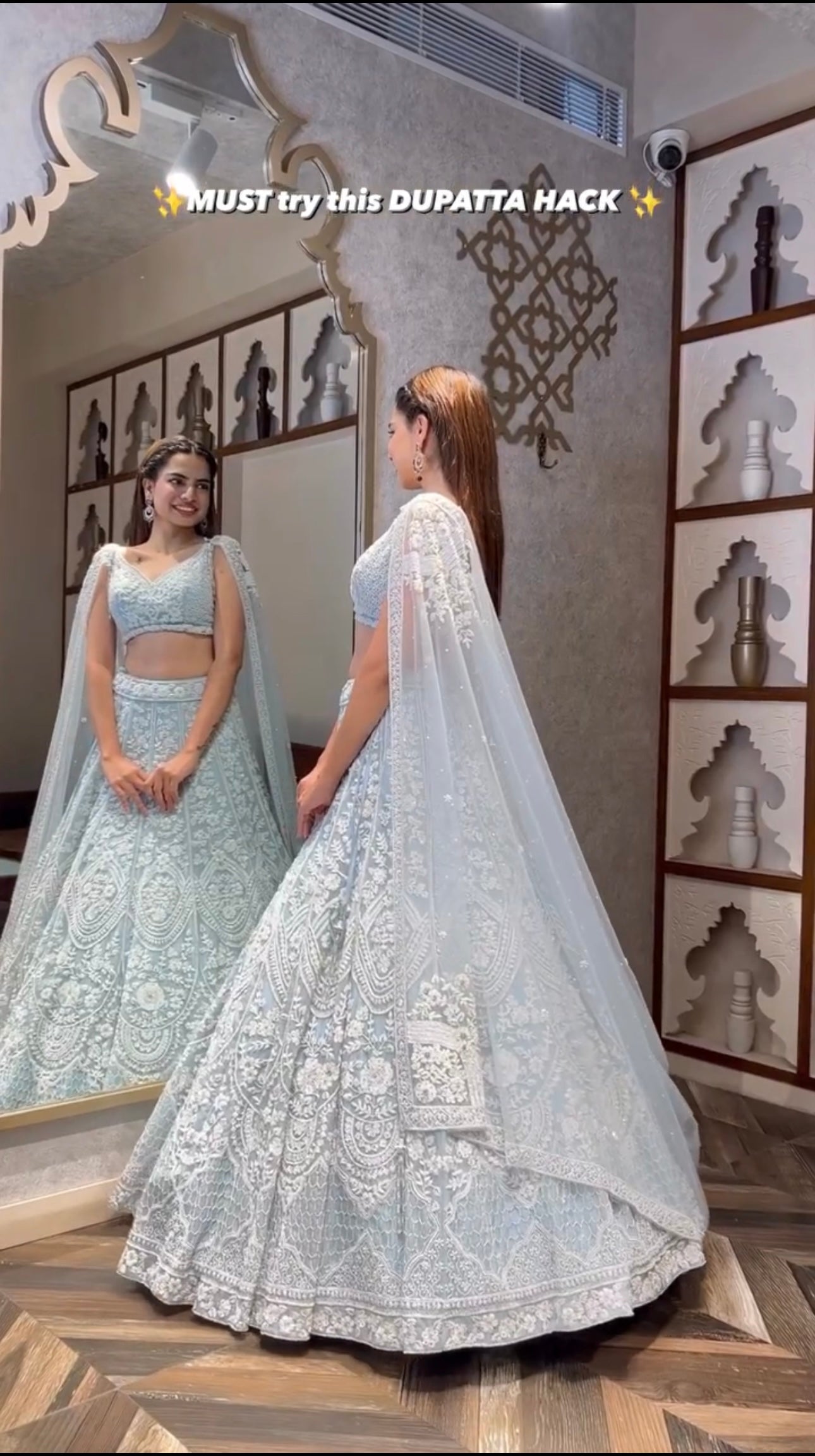 Anika Wine Net Sequins & Thread Work Lehenga Choli Set