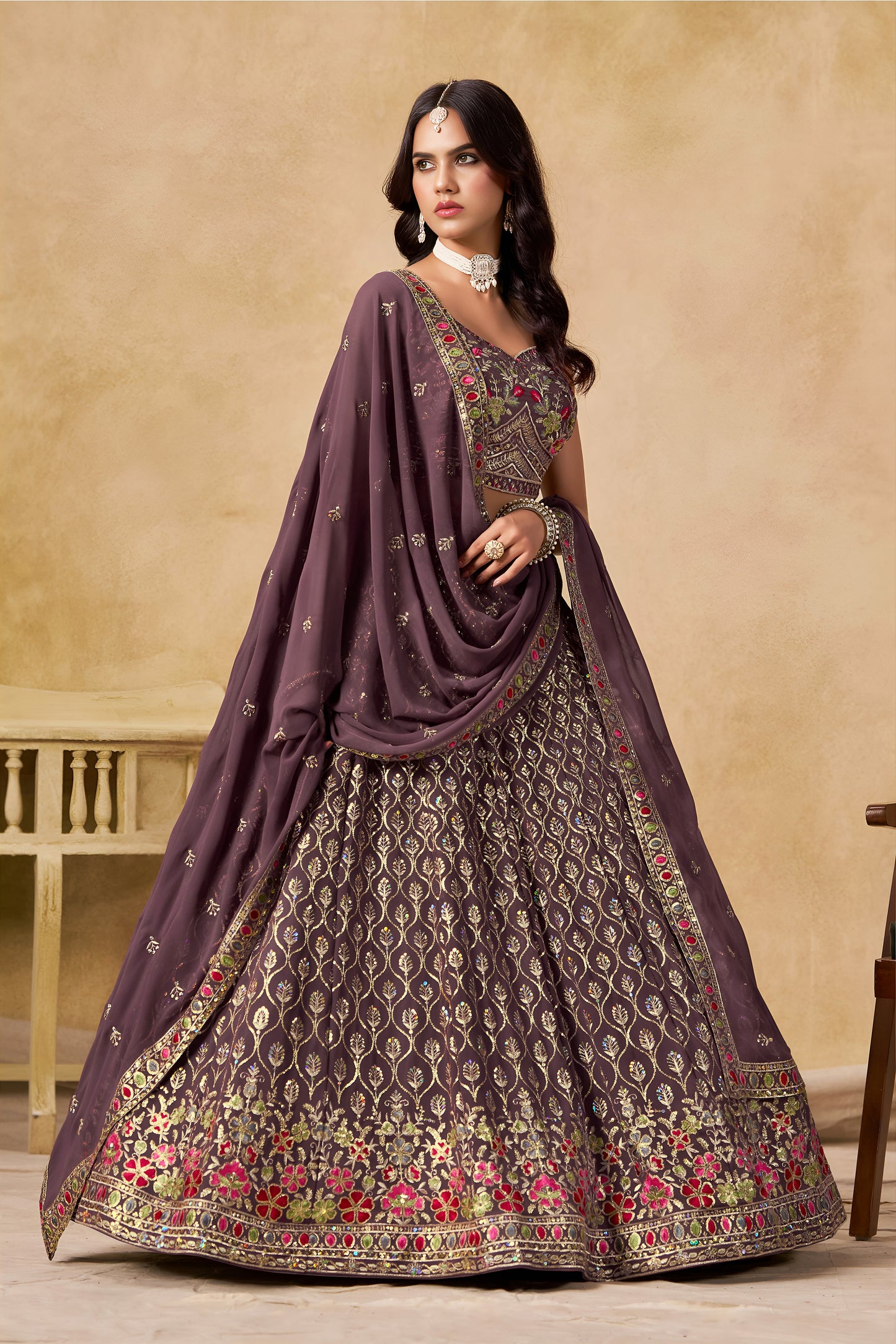 Prisha Light Purple Designer Lehenga Choli