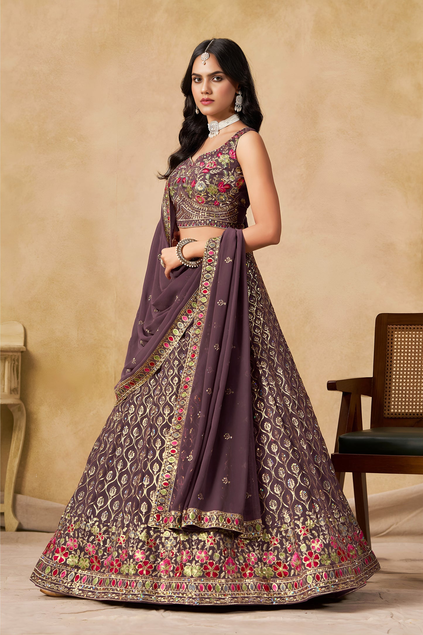 Prisha Light Purple Designer Lehenga Choli