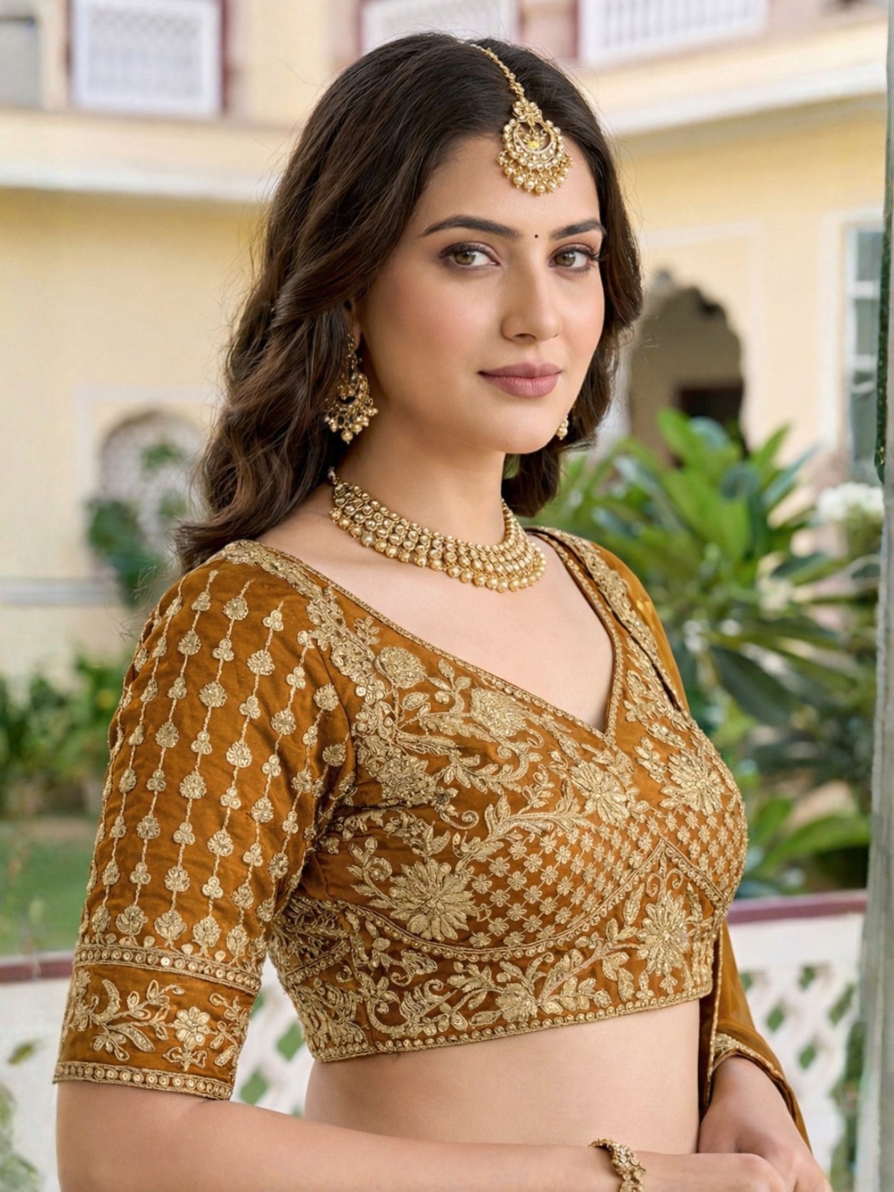 Mireya Yellow Rangoli Silk Embroidered Lehenga Set