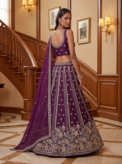 Prerika Fendi Silk Embroidered Lehenga Choli