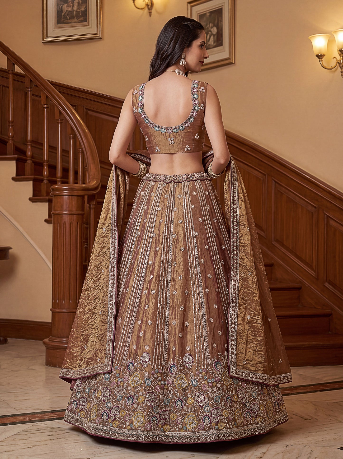 Prerika Fendi Silk Embroidered Lehenga Choli