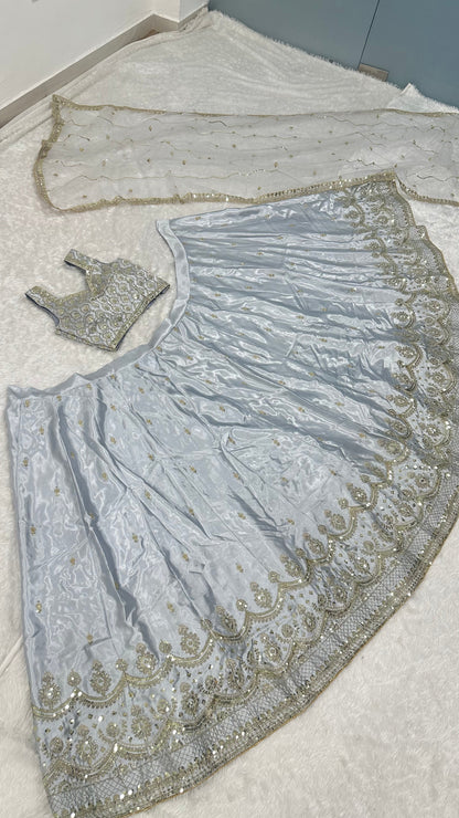 Zarika Satin Silk Lehenga Set