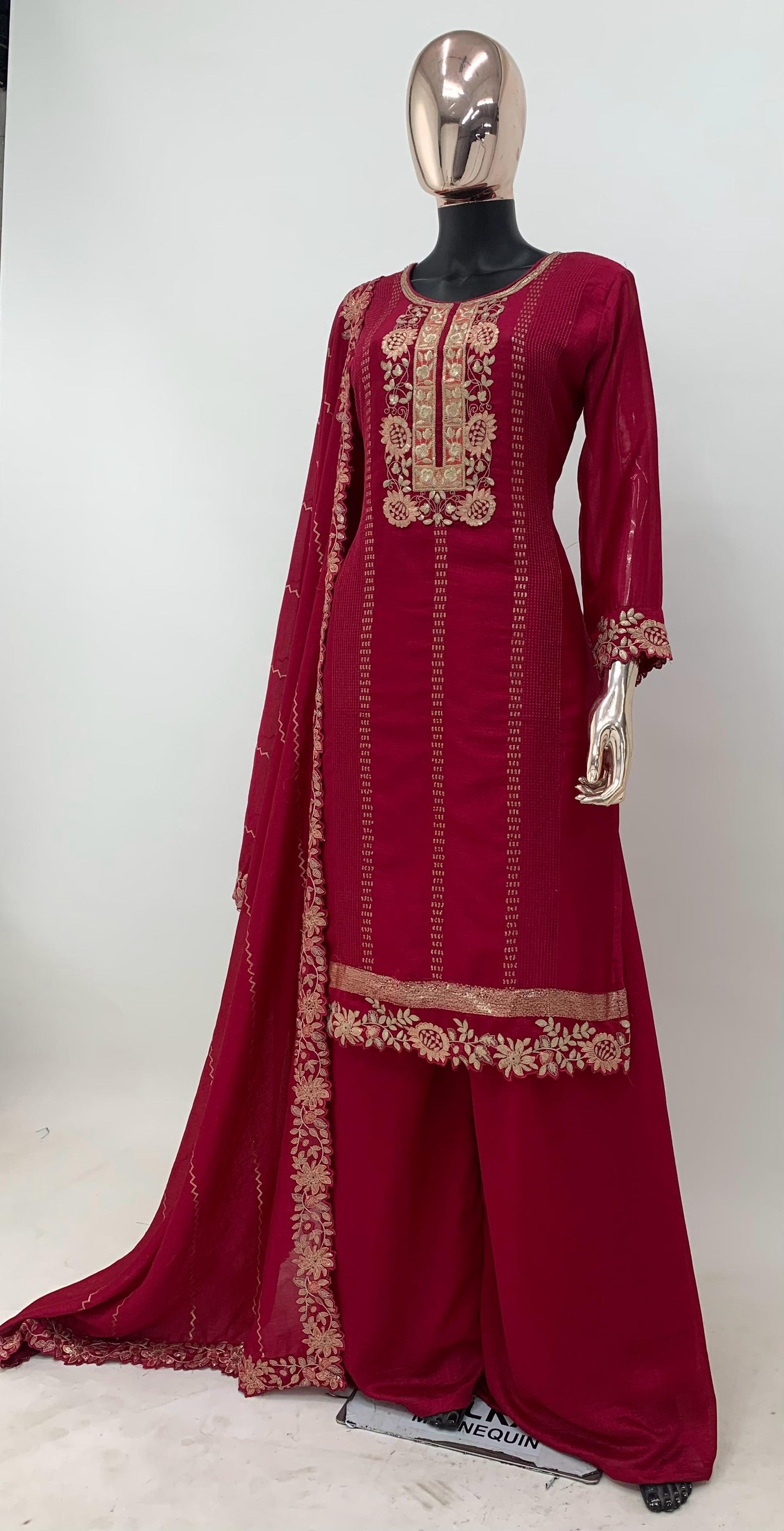 Padmini Vichitra Silk Embroidery Suit Set