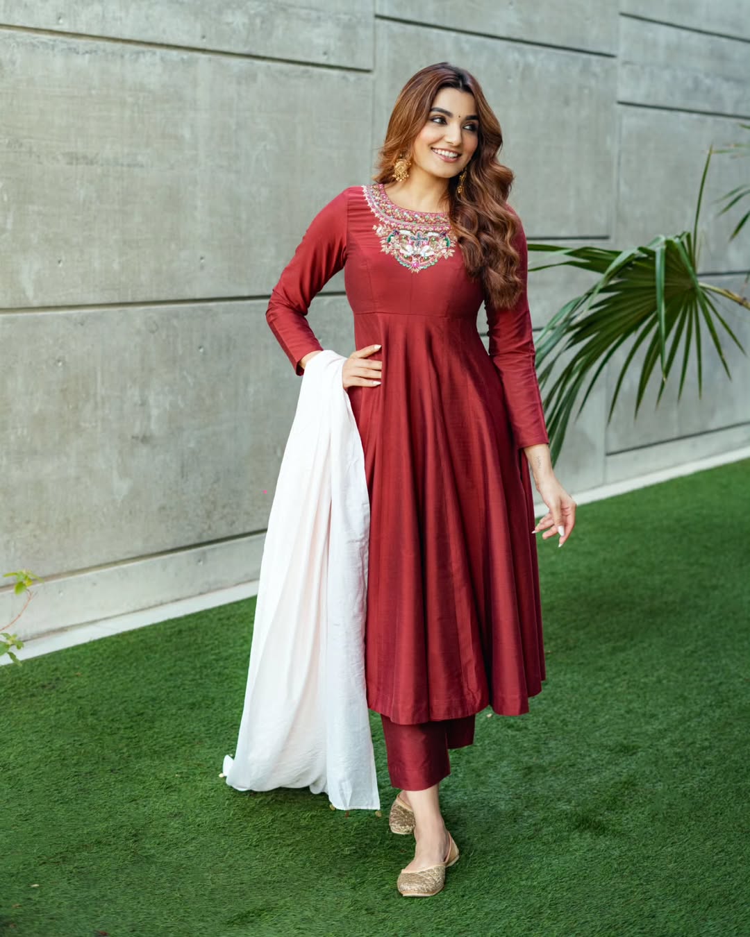 The Imperial Kesariya NC Silk Anarkali