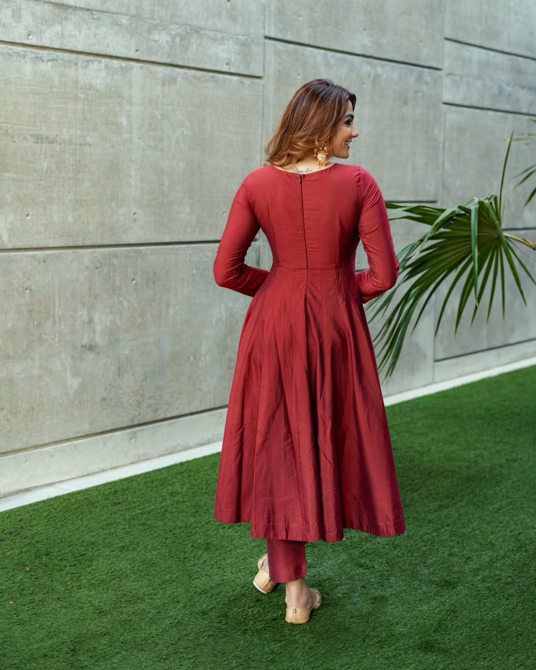 The Imperial Kesariya NC Silk Anarkali