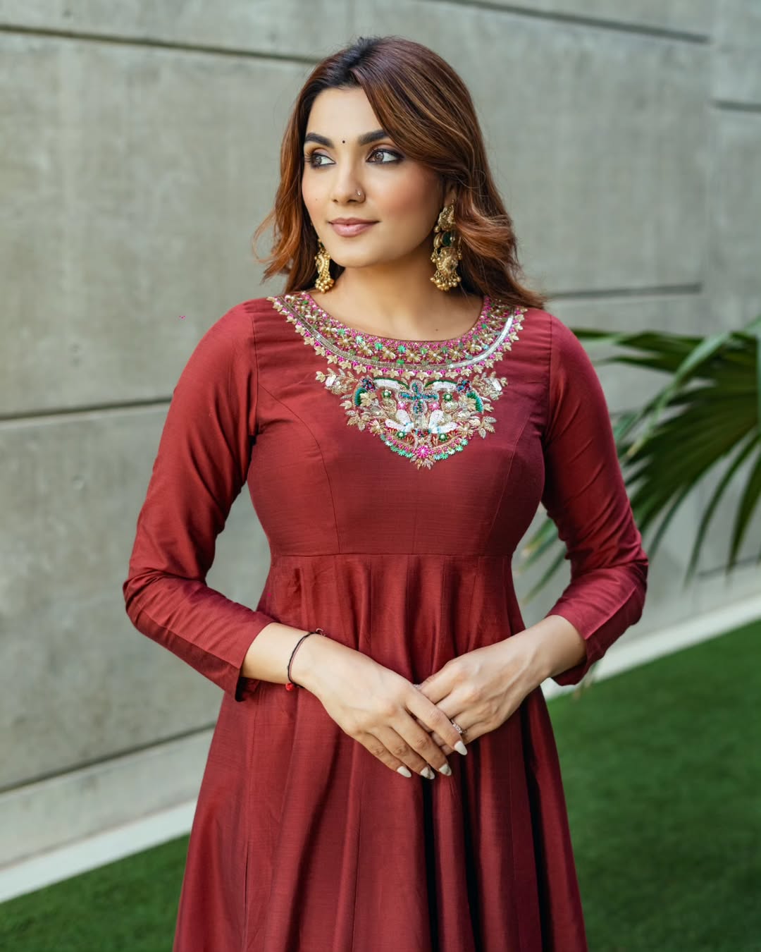 The Imperial Kesariya NC Silk Anarkali