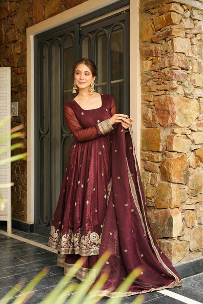 Rashmi Premium Shimmer Silk Kurta Palzo Set