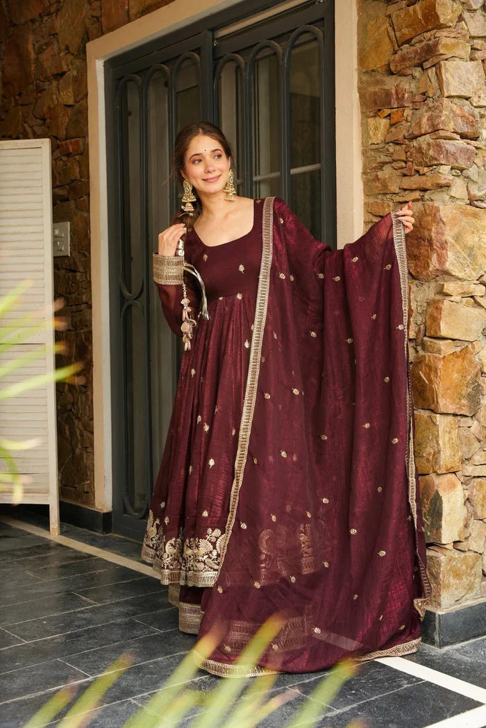 Rashmi Premium Shimmer Silk Kurta Palzo Set
