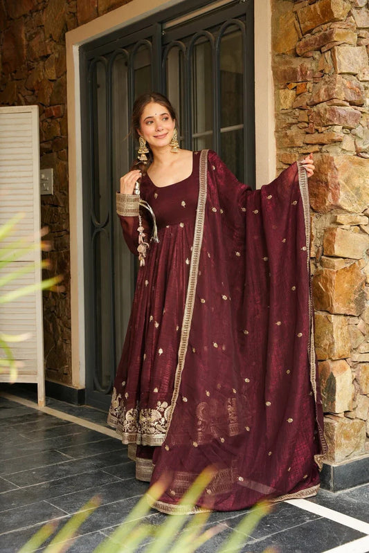 Rashmi Premium Shimmer Silk Kurta Palzo Set