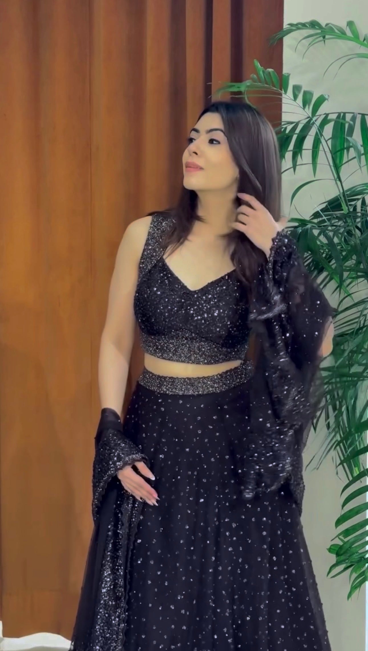 Nyra Net Sequins Zari Lehenga Choli