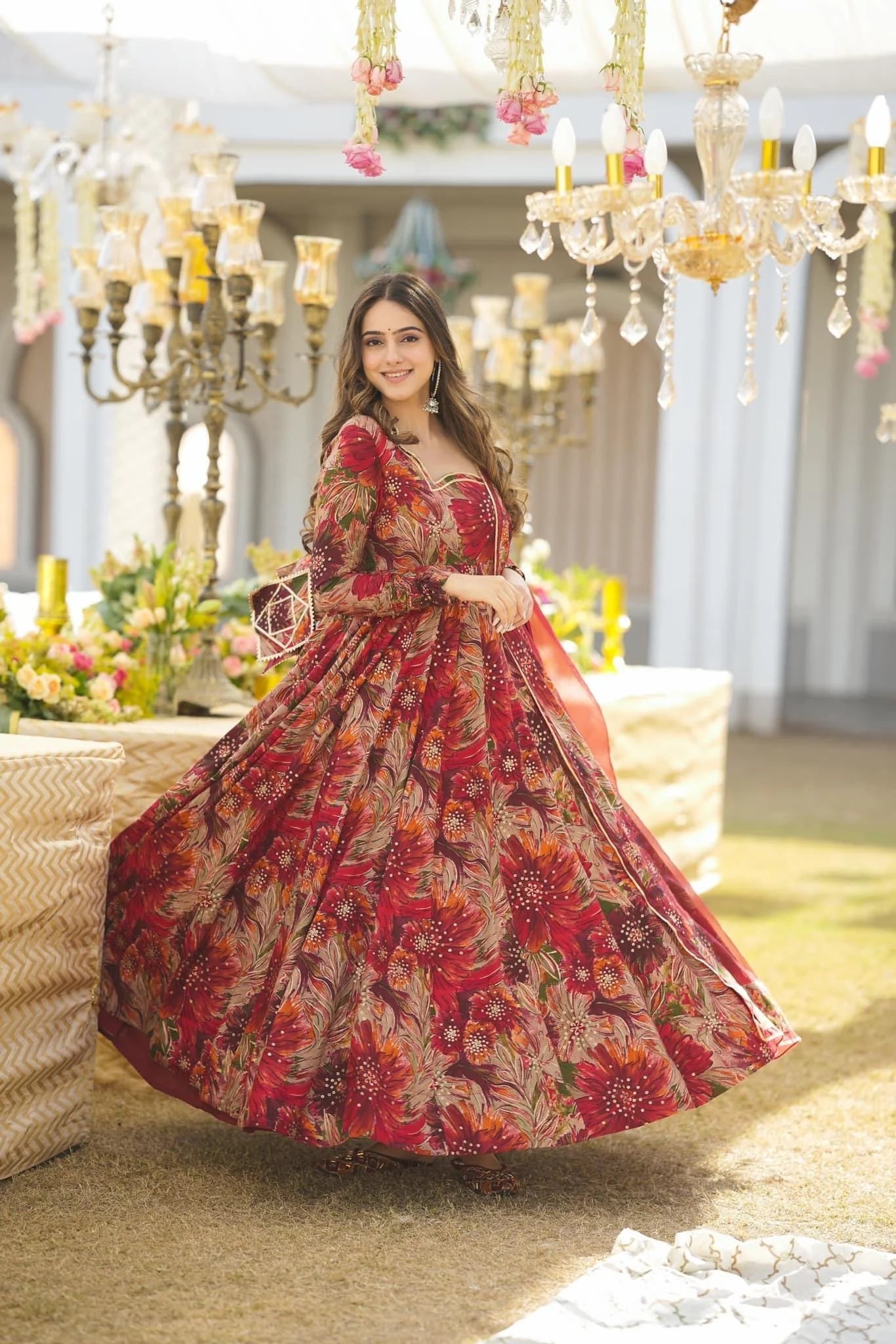 Aanya Oreganza Digital Printed Maxi