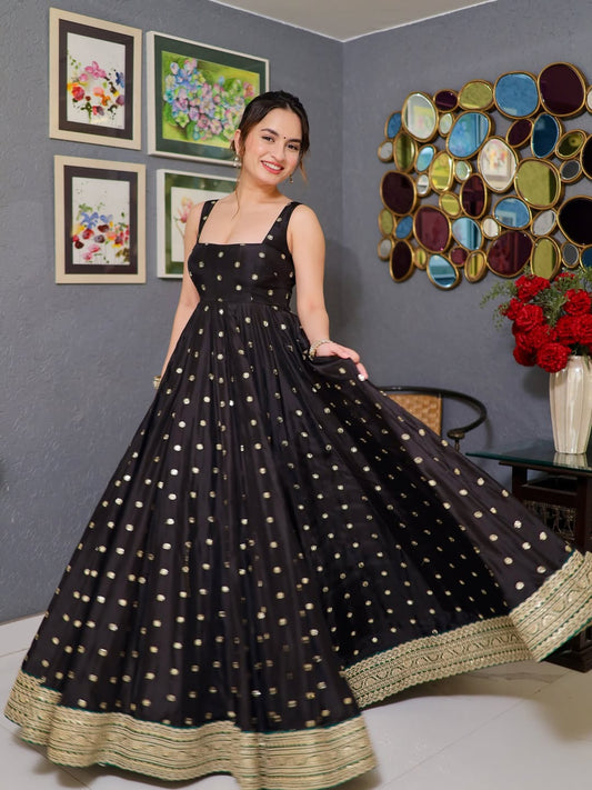 Amaira Black Exclusive Silk Embellished Suit Set