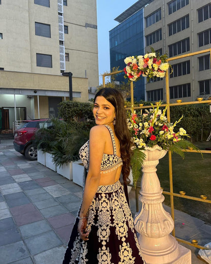 Yamuna Heavy Kasturi Silk Lehenga Set