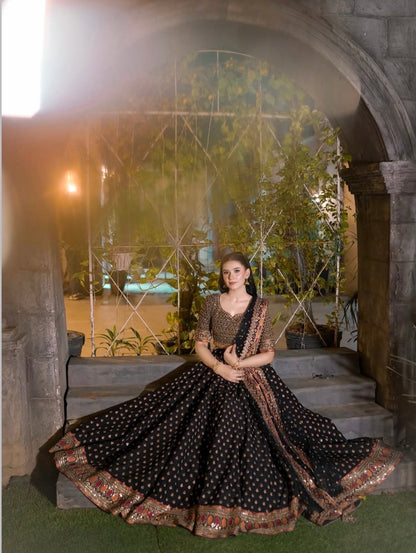 Aavnika Premium Poly Silk Zari Work Lehenga Choli