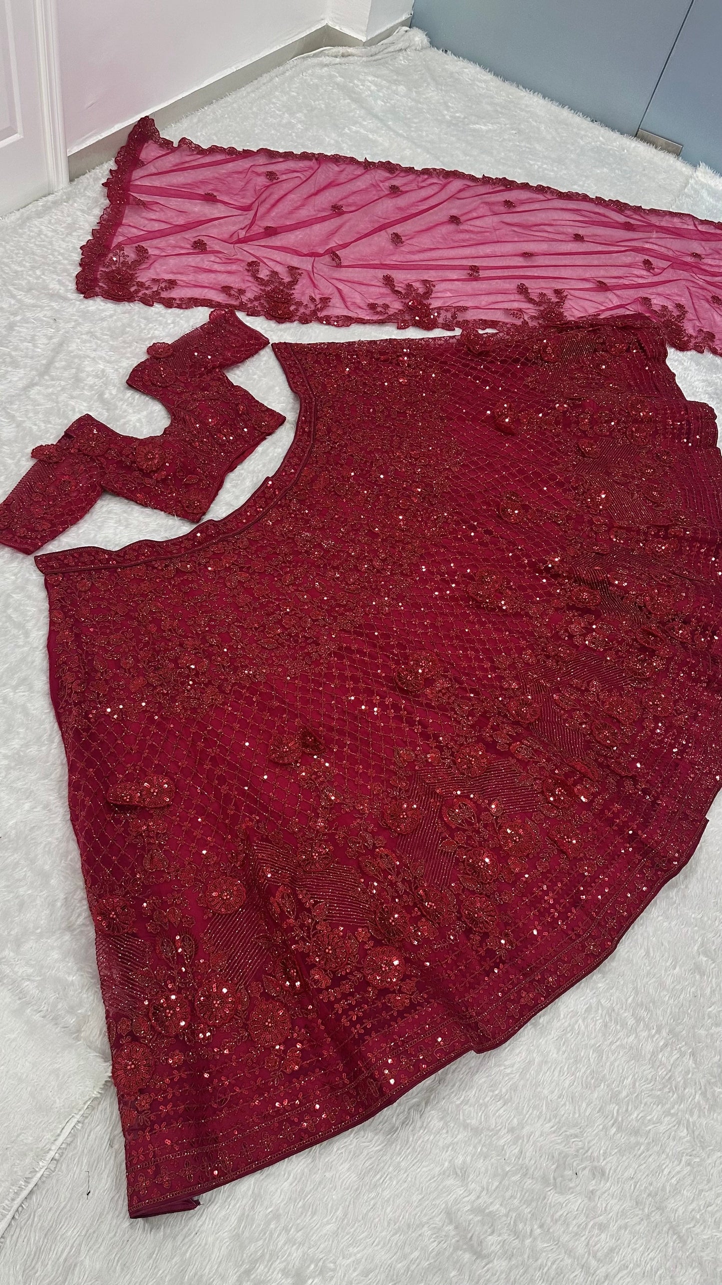 Aarvika Wedding Special Embroidered Net Lehenga Choli
