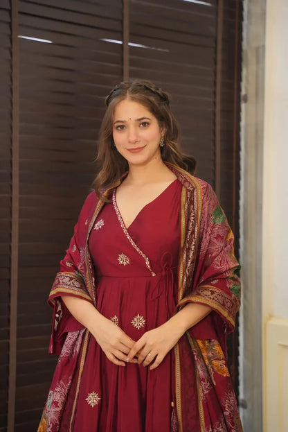 Noorika Pure Cotton Kurta Set with Organza Dupatta