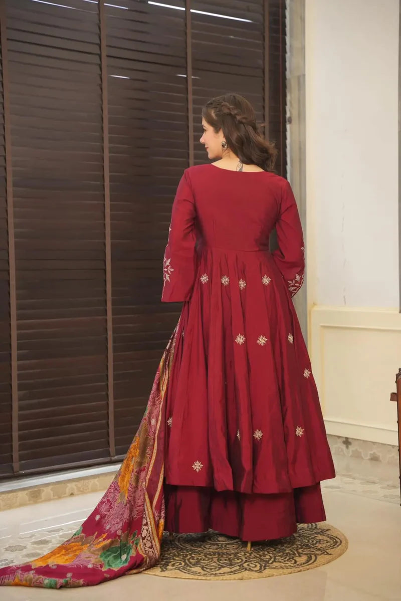 Noorika Pure Cotton Kurta Set with Organza Dupatta