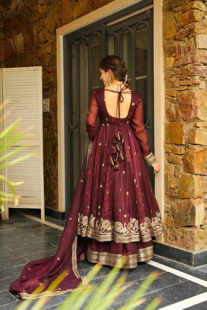 Rashmi Premium Shimmer Silk Kurta Palzo Set