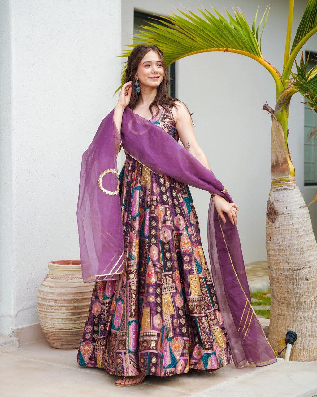 Regal Elegance Anarkali Gown
