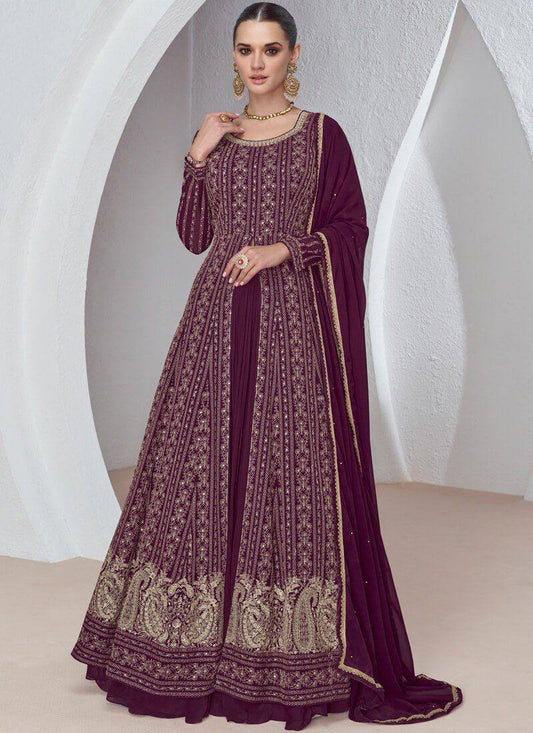 Luxurious Elegance Embroidered Gown Set