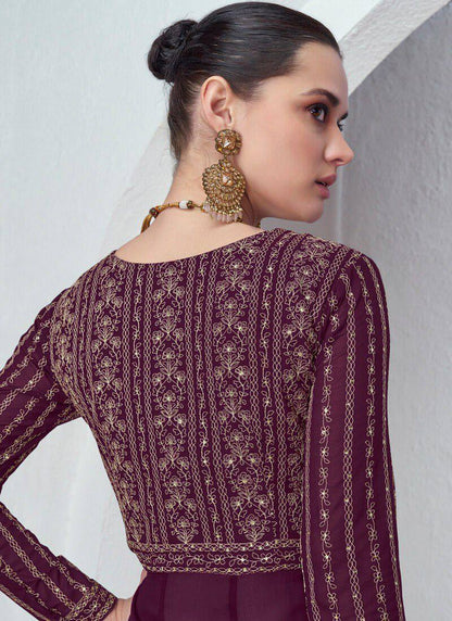 Luxurious Elegance Embroidered Gown Set