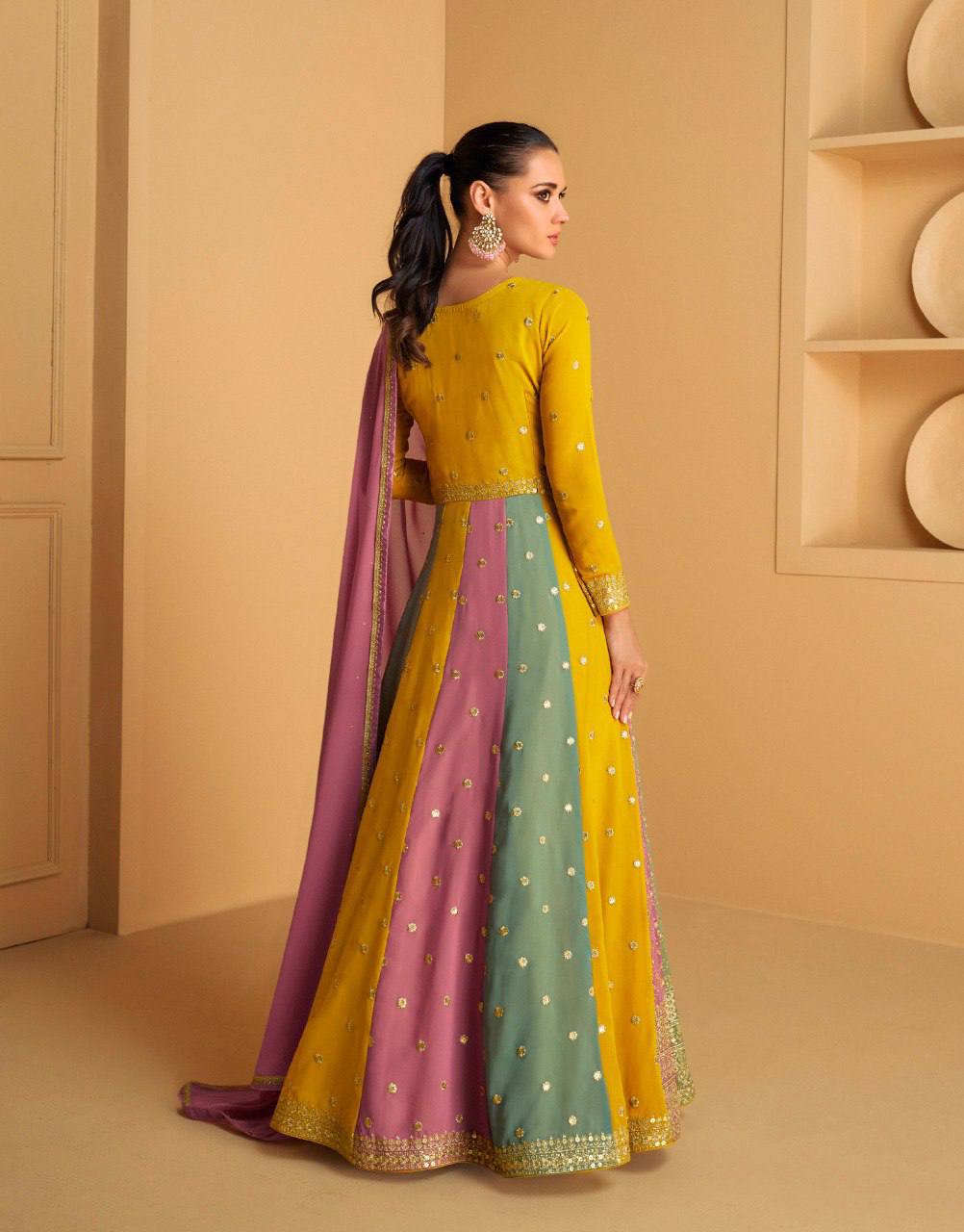 Royal Serenity Embroidered Gown