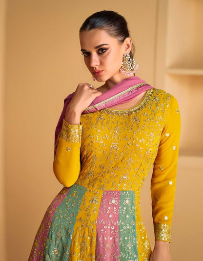 Royal Serenity Embroidered Gown