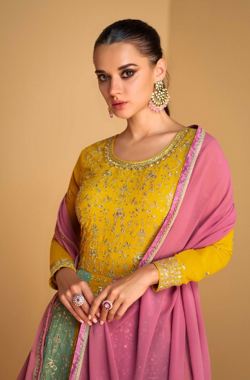 Royal Serenity Embroidered Gown