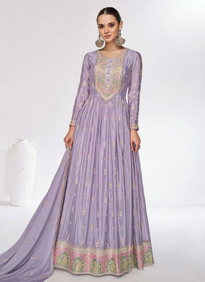 Regal Elegance Chinon Gown Set