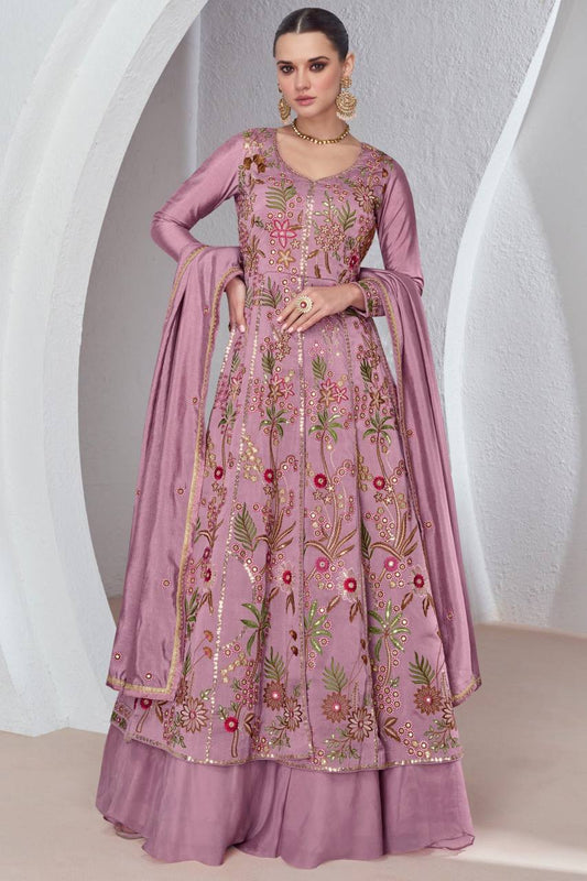 Sovereign Grace Embroidered Gown Set
