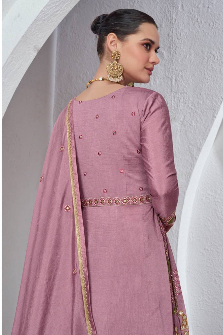 Sovereign Grace Embroidered Gown Set