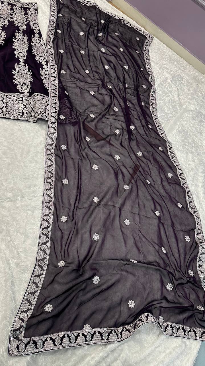 Yamuna Heavy Kasturi Silk Lehenga Set