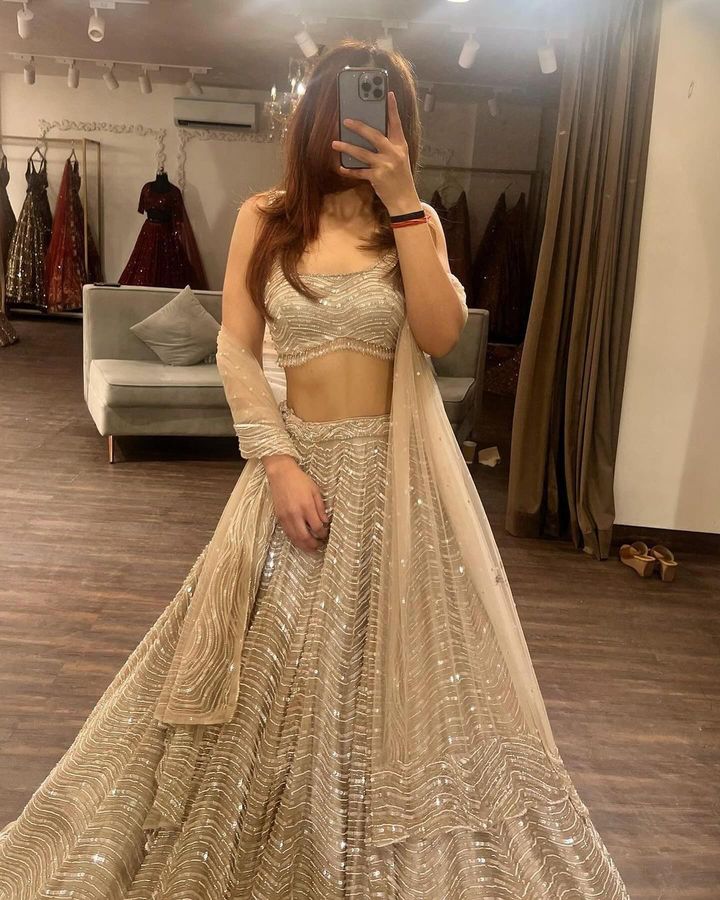 A Sequin Dreamweaver Silk Lehengha Choli
