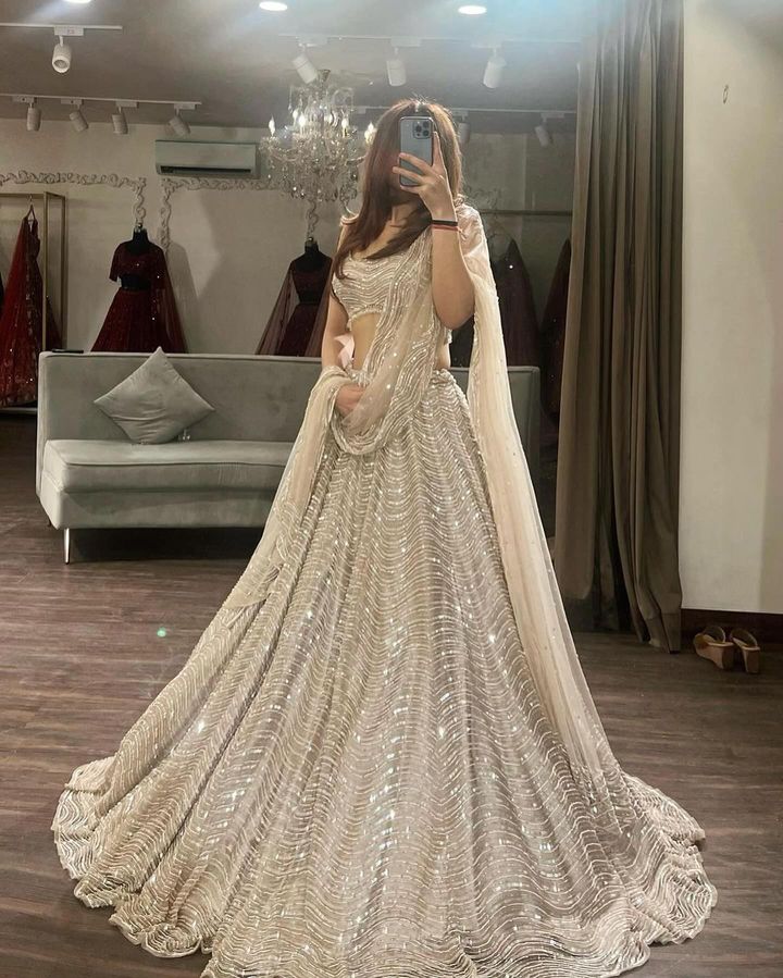 A Sequin Dreamweaver Silk Lehengha Choli