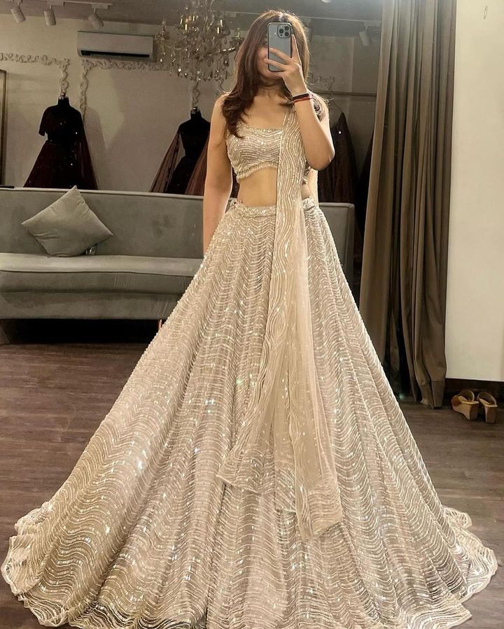 A Sequin Dreamweaver Silk Lehengha Choli
