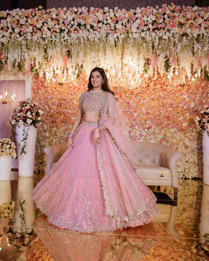 PINK GILTER LEHENGHA
