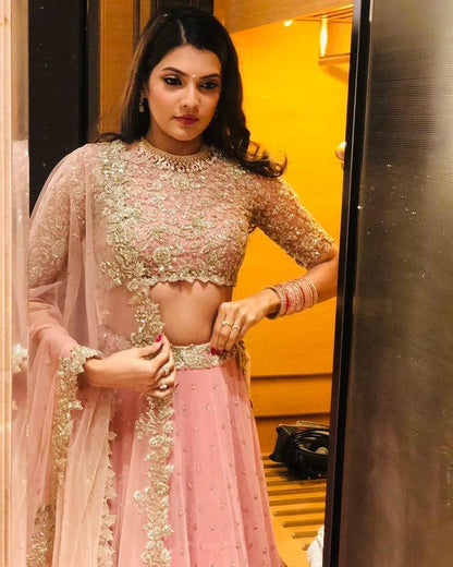 PINK GILTER LEHENGHA