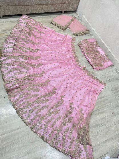 PINK GILTER LEHENGHA