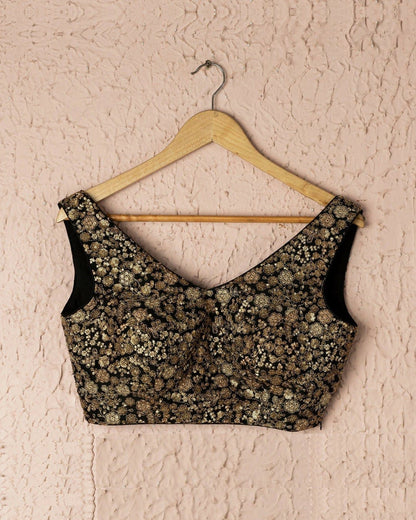 NEW BLACK ZARI WORK LEHENGHA CHOLI