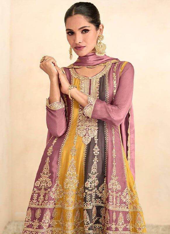 New Multi Colour Premium Chinon Sharara