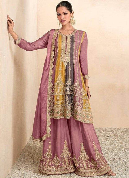 New Multi Colour Premium Chinon Sharara